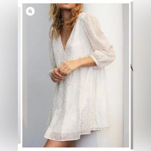 Sunday Best Jinx Dress White/Gold Sz XXS